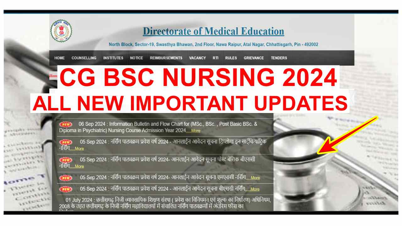 CGDME Nursing Admission 2024