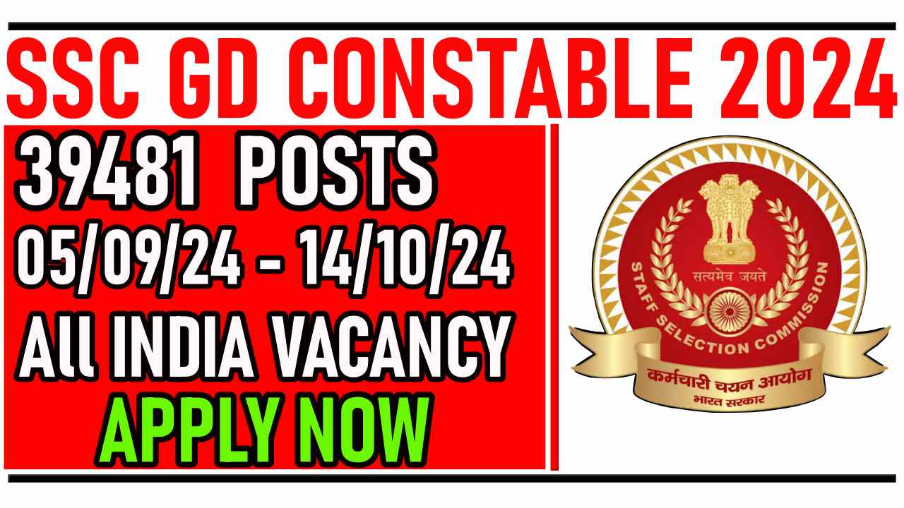 SSC GD Constable Recruitment 2024